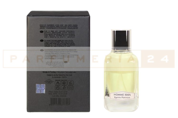 NROTICuERSe Egisto Platinium (Chanel Egoiste Platinum), 100 ml