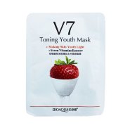 Тканевая маска с экстрактом клубники Bioaqua V7 Toning Youth Mask