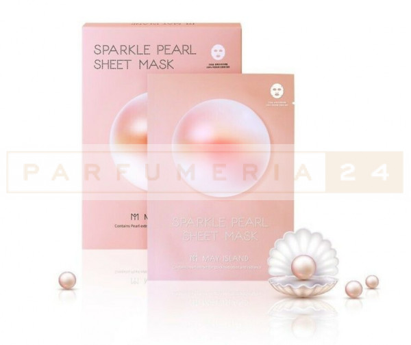 Тканевая маска для сияния кожи с жемчугом May Island Sparkle Pearl Sheet Mask