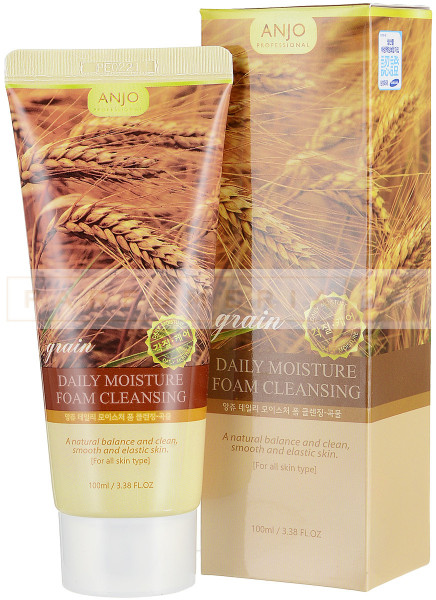 Пенка для умывания увлажняющая ANJO со злаками