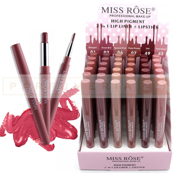 Miss двухсторонние помады Lipliner ряд 6 оттенков