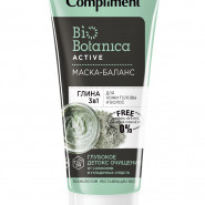 Compliment Biobotanica active Маска-баланс Глина 3 в 1 для кожи головы и волос 