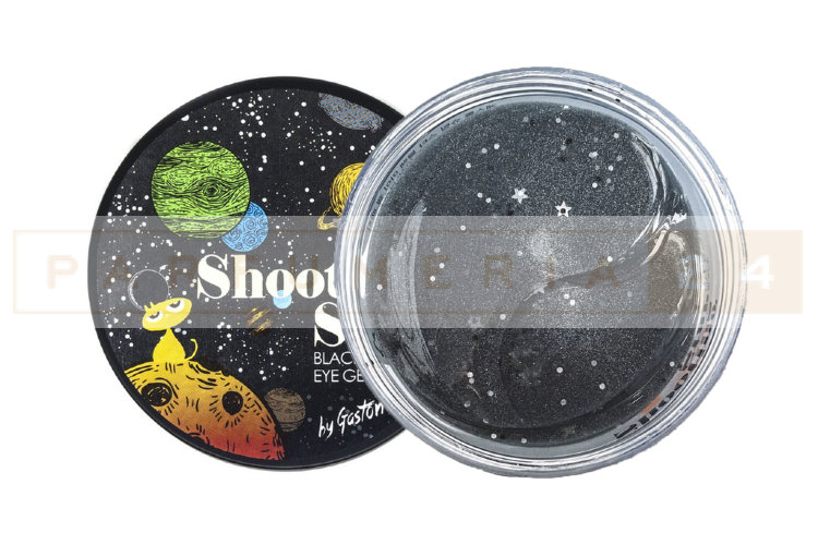 Gaston Shooting Star Crystal Eye Gel Patch Black Тающие чёрные гидрогелевые патчи, 60 шт