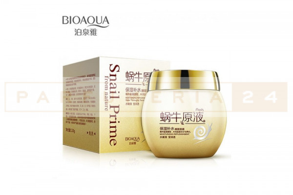 Ночная восстанавливающая маска с муцином улитки BioAqua Snail Prime from Nature,120g