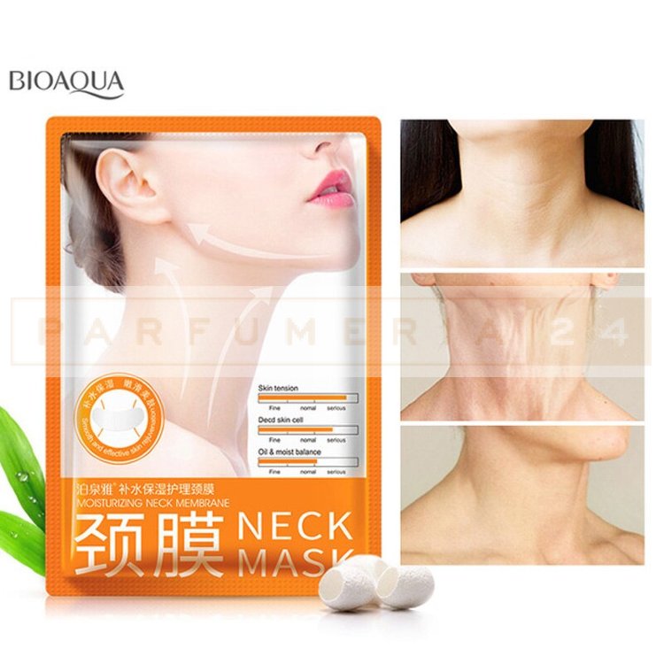 Тканевая маска для шеи и декольте Bioaqua Moisturizing Skin And Neck Mask