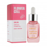 Сыворотка для лица FarmStay DR.V8 Ampoule Solution Flower Cell увлажняющая, с фитостволовыми клетками, 30 мл
