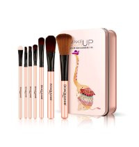 Набор синтетических кистей в пенале Bioaqua MakeUp Beauty,7шт (в ассортименте).