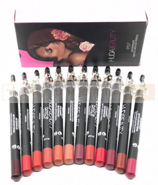 Цветные карандаши Huda Beauty с точилкой (12 шт)