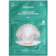 Трёхшаговый увлажняющий набор с жемчугом JMsolution Marine Luminous Pearl Deep Moisture Mask (тканевая маска+эссенция+крем для век)