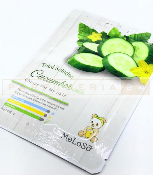 Тканевая маска для лица Meloso Total Solution Cucumber Mask  