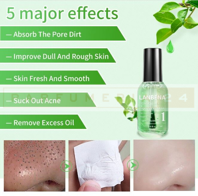 Маска - эссенция для удаления пор с экстрактом камелии Lanbena