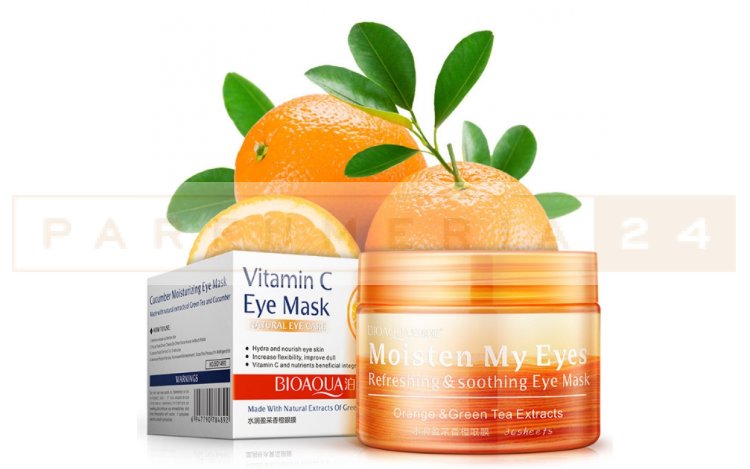 Патчи  BioAqua Moisten My Eyes Orange & Green tea extracts, 36 шт