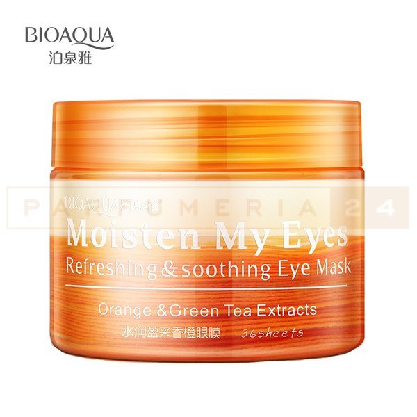 Патчи  BioAqua Moisten My Eyes Orange & Green tea extracts, 36 шт