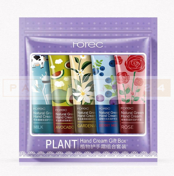 Набор кремов для рук 5в1 Rorec Plant  Hand Cream Gift Box