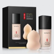 Набор Крем-консилер + спонж Venzen Thin and Light Concealer Liquid Foundation