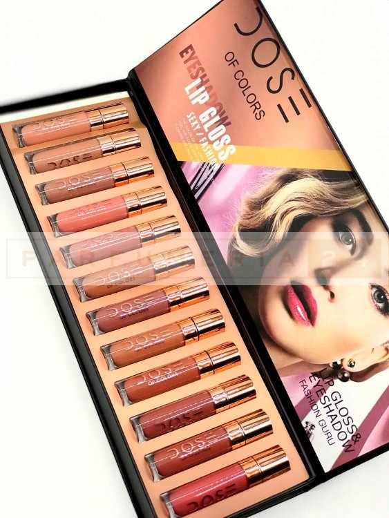 Матовые Блески  Soc of Colors Lip Gloss&Eyeshadow  Fashion Guru,12цв