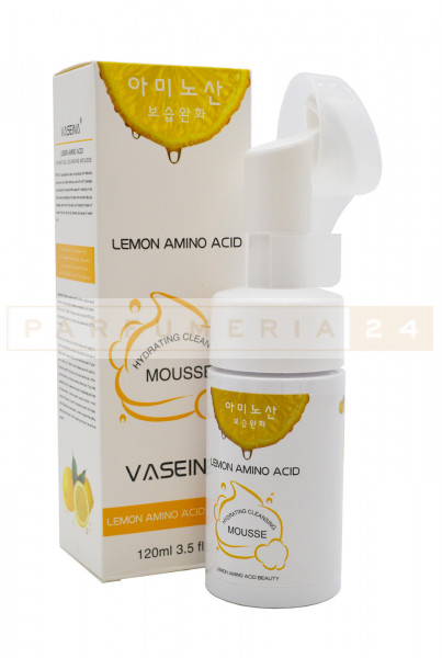VASEINA Очищающая пенка мусс для умывания с щеточкой с экстрактом Лимона Lemon Amino Acid 120 мл
