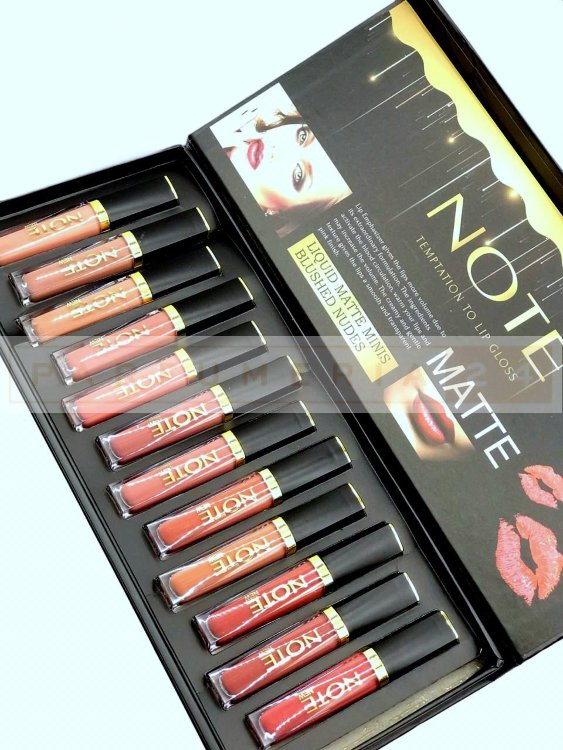 Матовые Блески Note Temptation To Lip Gloss  ,12цв