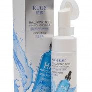 KUGE Очищающая пенка с гиалуроновой кислотой с щеточкой для Глубокого очищения кожи 120 ml