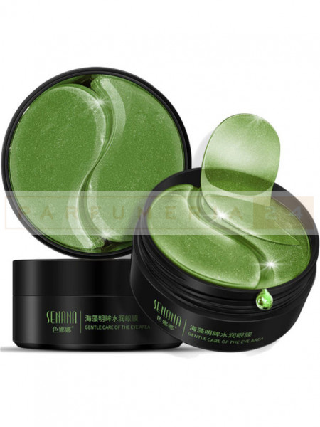 Патчи под глаза c экстрактом лечебных морских водорослей Senana Deep Seaweed Сollagen,60шт