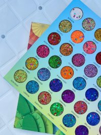 Палетка Happy Juju Lucky из глиттеров 54 colors eyeshadow.