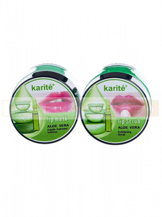Отшелушивающий Скраб Маска для губ 2 в 1 Алоэ Вера