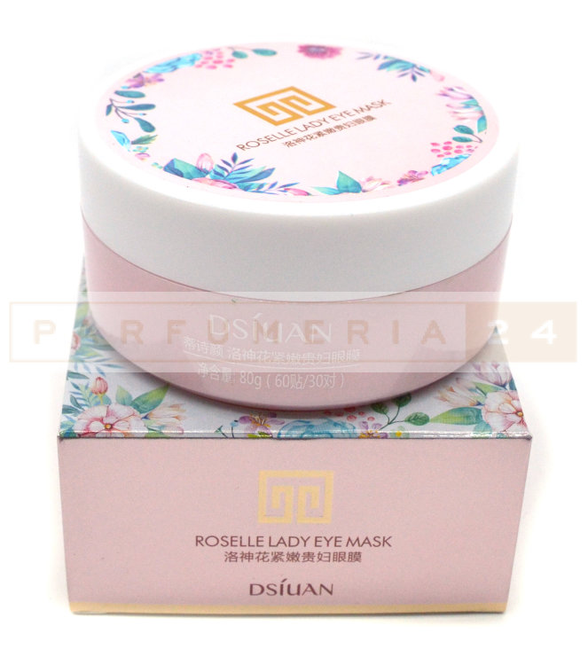 Гидрогелевые патчи с Гибискусом Dsiuan Roselle Lady Eye Mask 60 шт