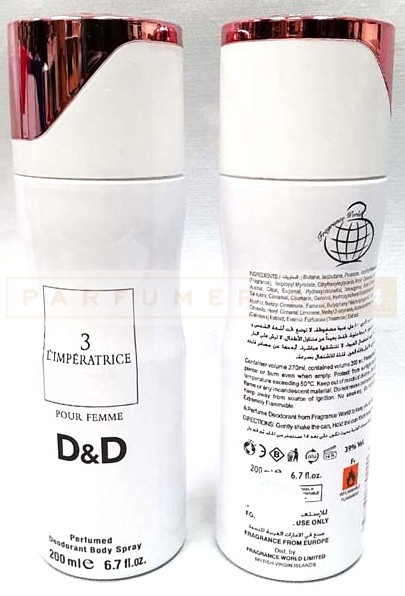 Дезодорант Fragrance World 3 L`imperatrice