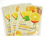 Осветляющая тканевая маска Wokali Fruits Gelato whitening mask с витамином C