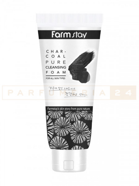 Очищающая пенка с древесным углем FarmStay Charcoal Pure Cleansing Foam, 180мл 