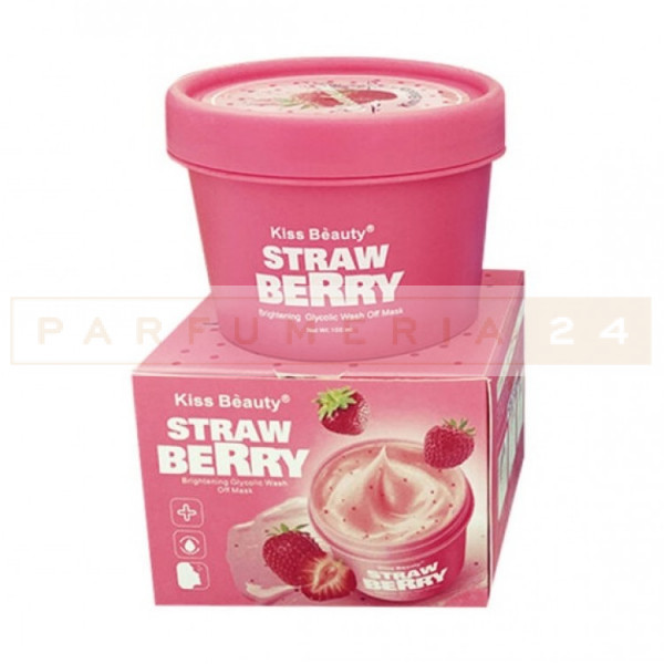 Смываемая маска для лица Kiss Beauty Strawberry