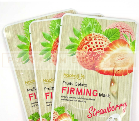 Увлажняющая тканевая маска Wokali Fruits Gelato Firming Mask с экстрактом клубники