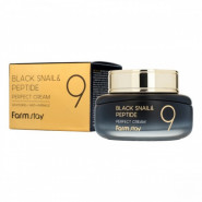 Farmstay Black Snail & Peptide 9 Perfect Cream Крем для лица с муцином черной улитки и пептидами