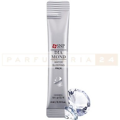 Ночная маска с алмазной пудрой и гиалуроновой кислотой SNP Diamond Water Sleeping Pack, 4ml 