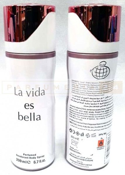 Дезодорант Fragrance World La Vida es Bella