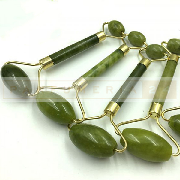 Роликовый массажер для лица из натурального камня