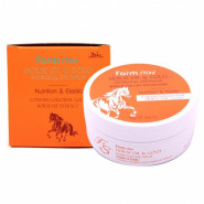 Патчи для век с лошадиным жиром и золотом Horse Oil & Gold Hydrogel Eye Patch, FarmStay