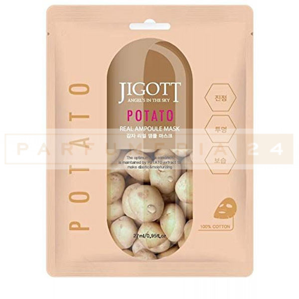  Jigott Potato Real Ampoule Mask ампульная маска с экстрактом картофеля