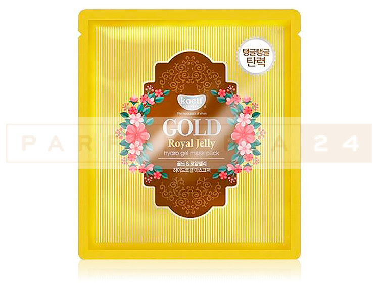 Гидрогелевая маска с маточным молочком и золотом Koelf Hydrogel Mask Pack Gold & Royal Jelly 