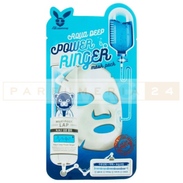 Elizavecca Увлажняющая тканевая маска для лица с гиалуроновой кислотой Power Ringer Mask Pack Aqua Deep