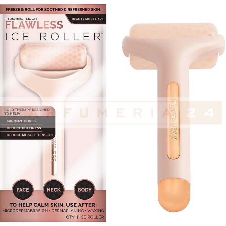 Охлаждающий ролик массажер для лица и тела Flawless Ice Roller.