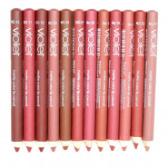 Набор карандашей матовых для губ  VIOLET 12 шт