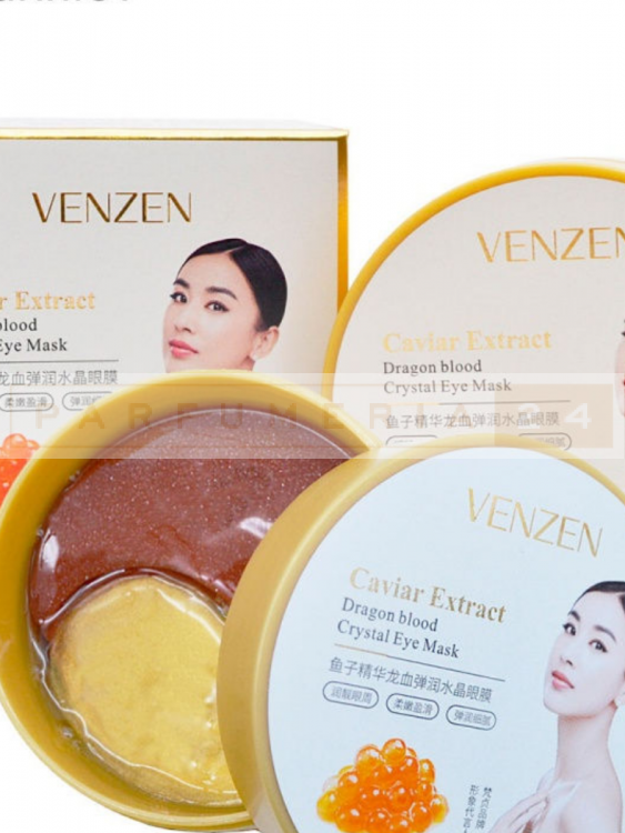 Омолаживающие патчи Venzen Caviar Extract Dragon Blood Eye Mask 80 гр 60 шт