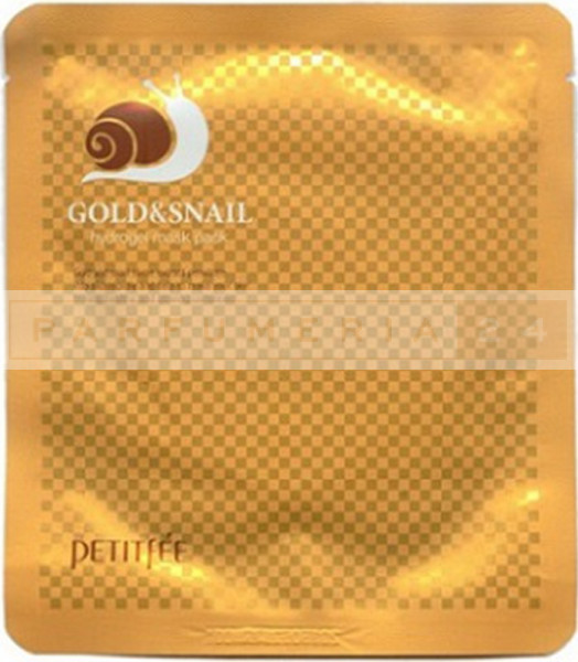 Маска с экстрактом слизи улитки Petitfee Gold Snail Mask Pack.